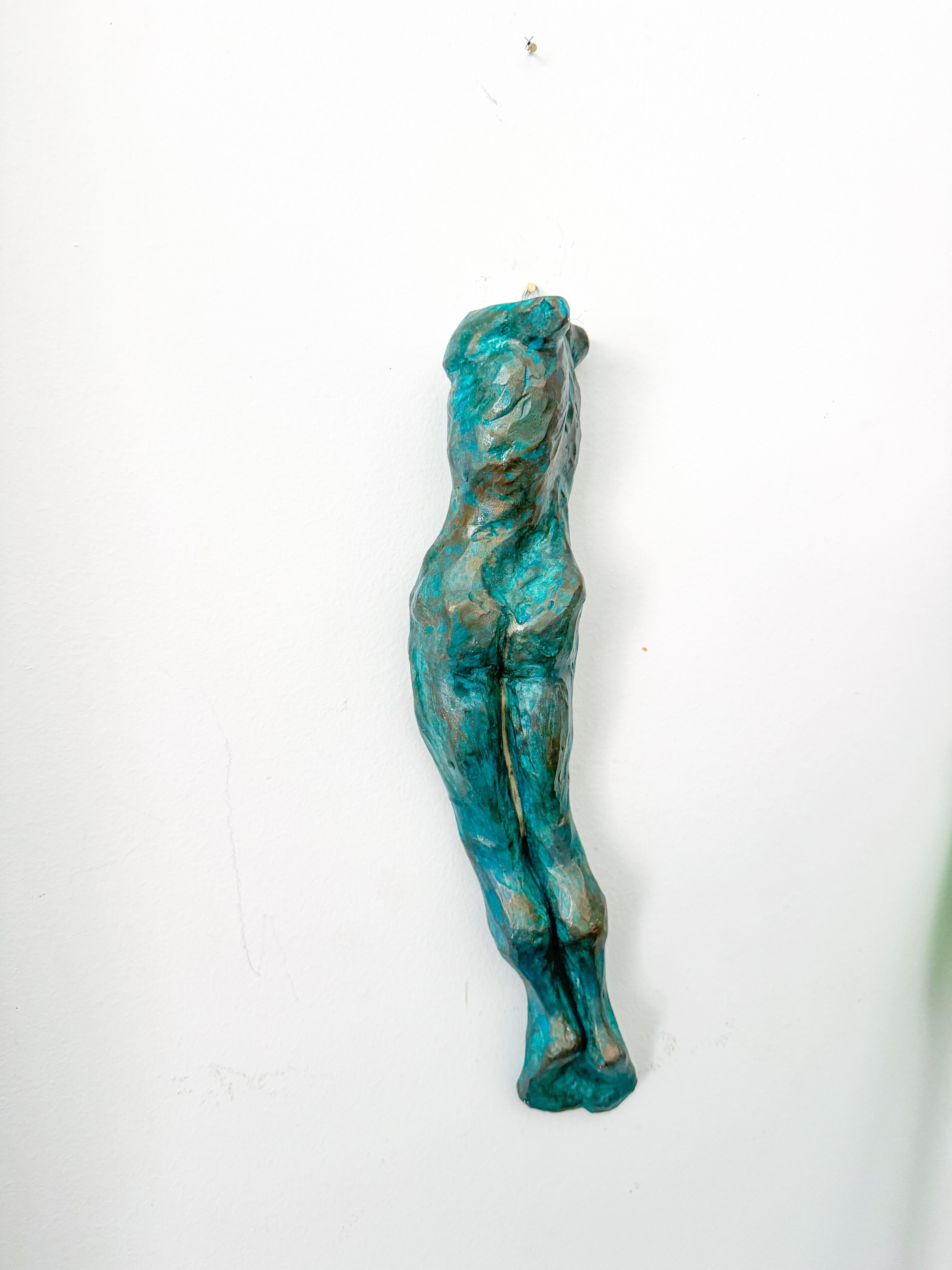 Contemporary Figurative Wall Sculpture Vase of Male Torso by Animism Mixed Media For Sale 5