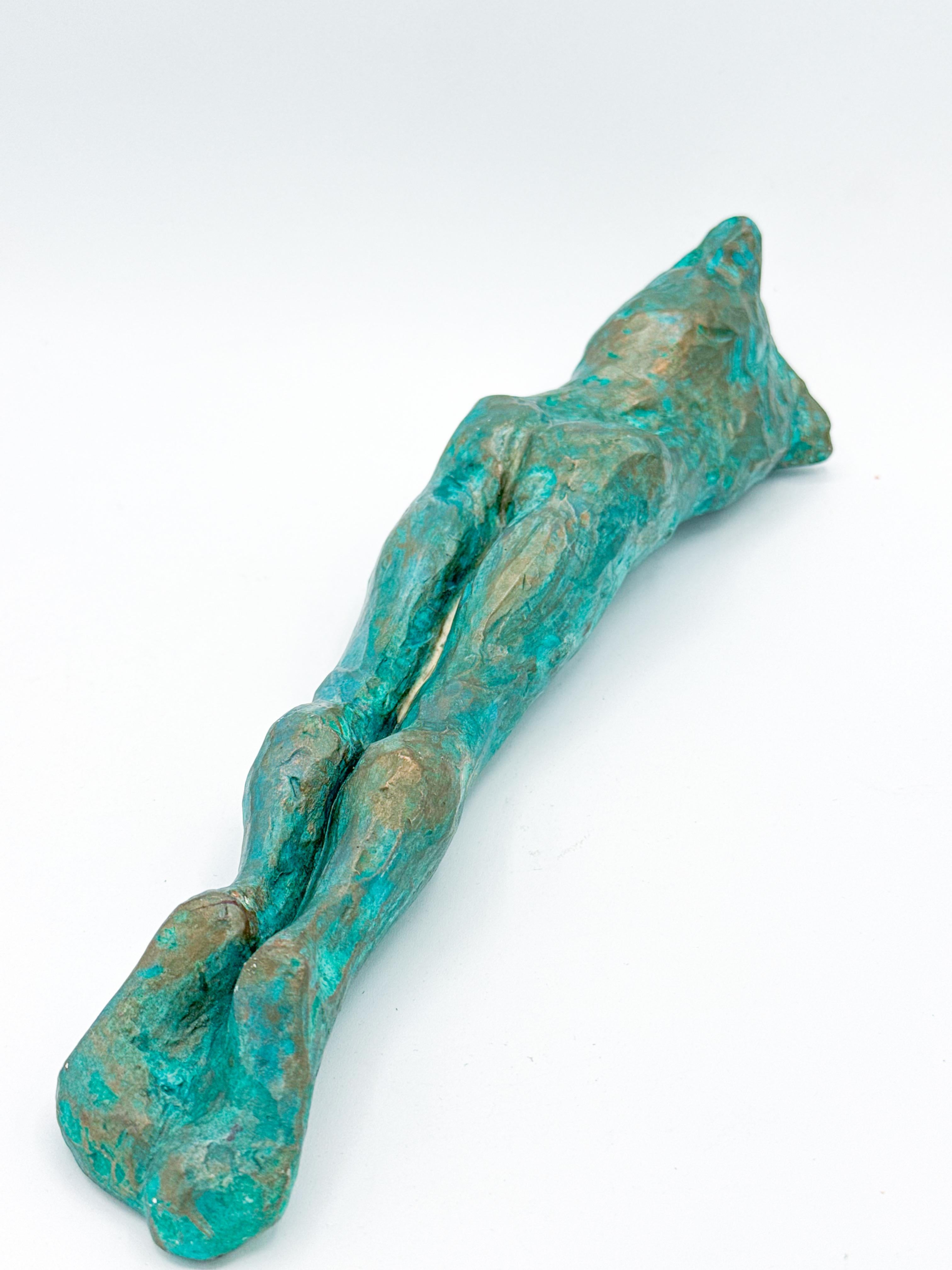 Brutalist Contemporary Figurative Wall Sculpture Vase of Male Torso by Animism Mixed Media For Sale