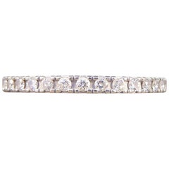 Contemporary Fine Diamond Full Eternity Ring in 18 Carat White Gold