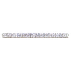 Contemporary Fine Diamond Full Eternity Ring in Platinum Ring Size K