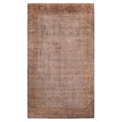 Contemporary Fine Vibrance Hand Knotted Wool Beige Area Rug