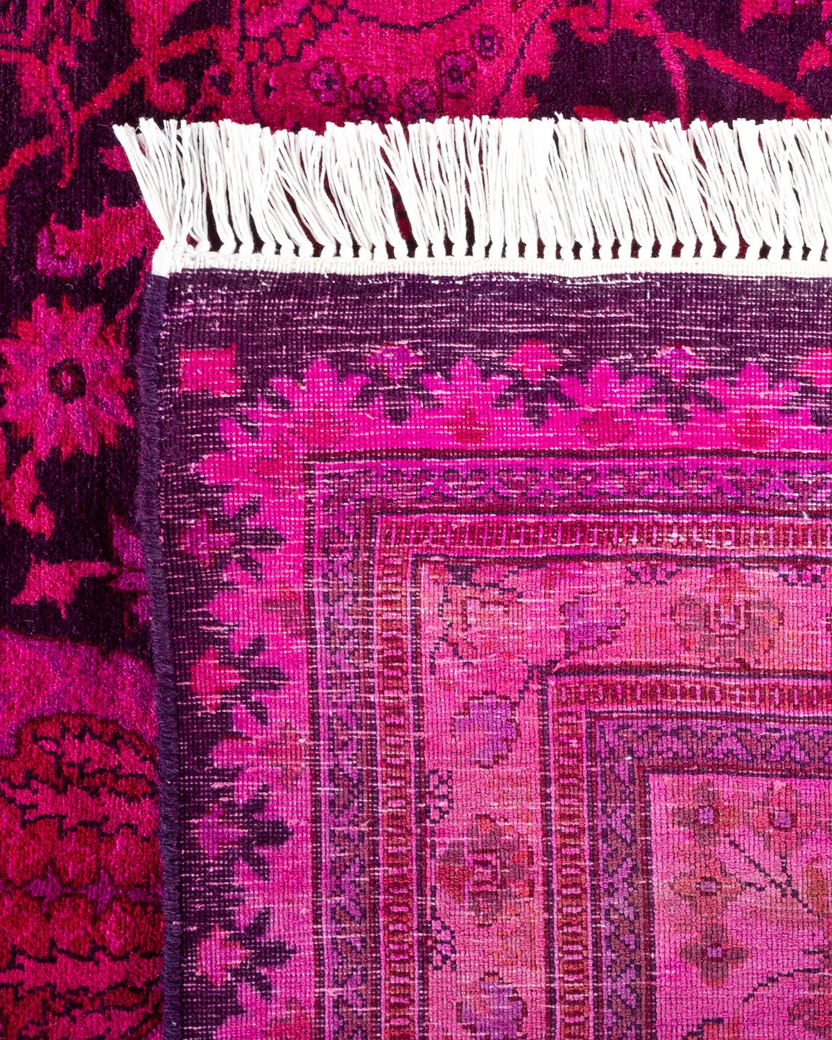 Contemporary Fine Vibrance Hand Knotted Wool Red Area Rug (21. Jahrhundert und zeitgenössisch) im Angebot