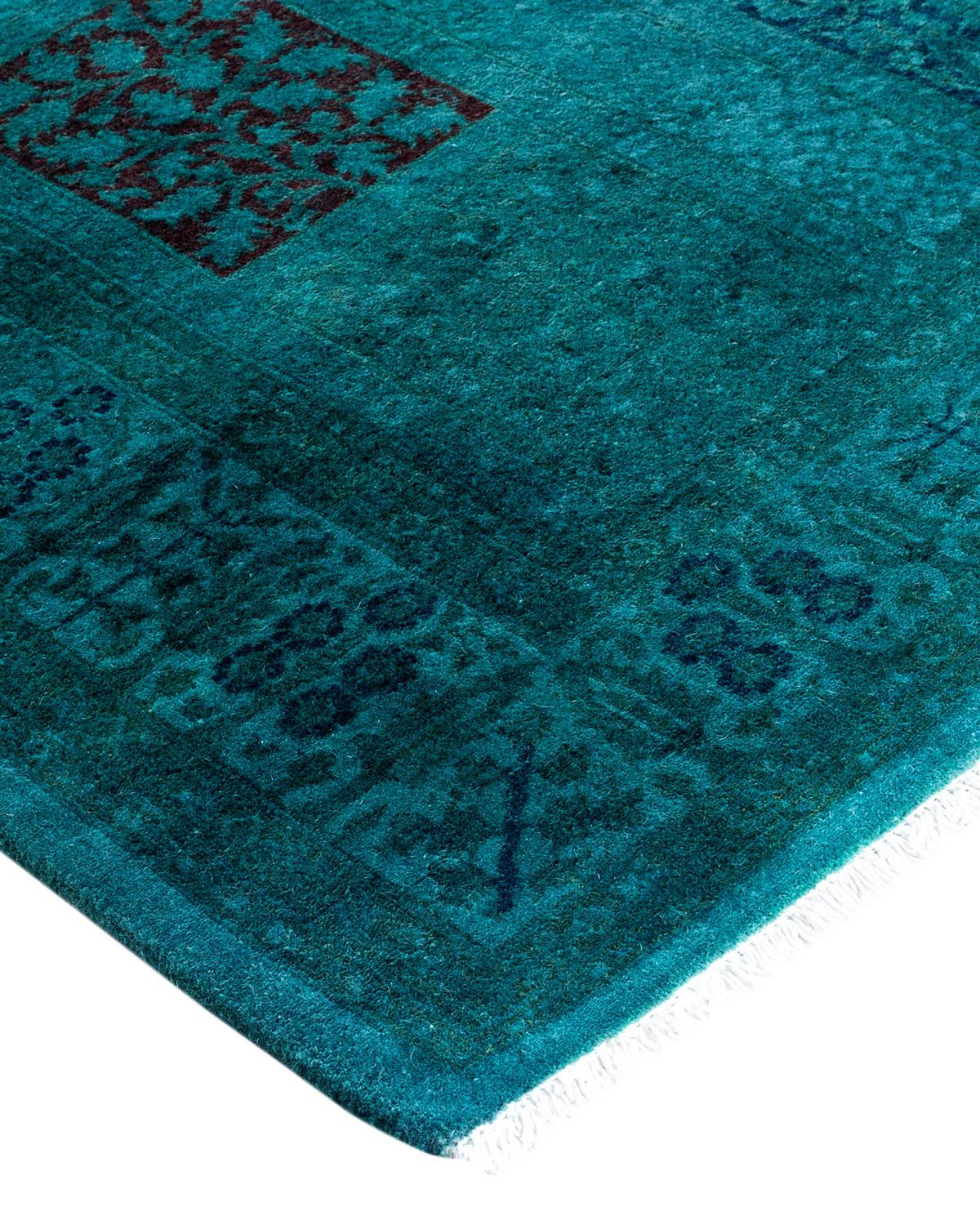 Vibrance rugs epitomize classic with a twist: traditional patterns overdyed in brilliant color. Each hand-knotted rug is washed in a 100%-natural botanical dye that reveals hidden nuances in the designs. These are rugs that transcend trends, and