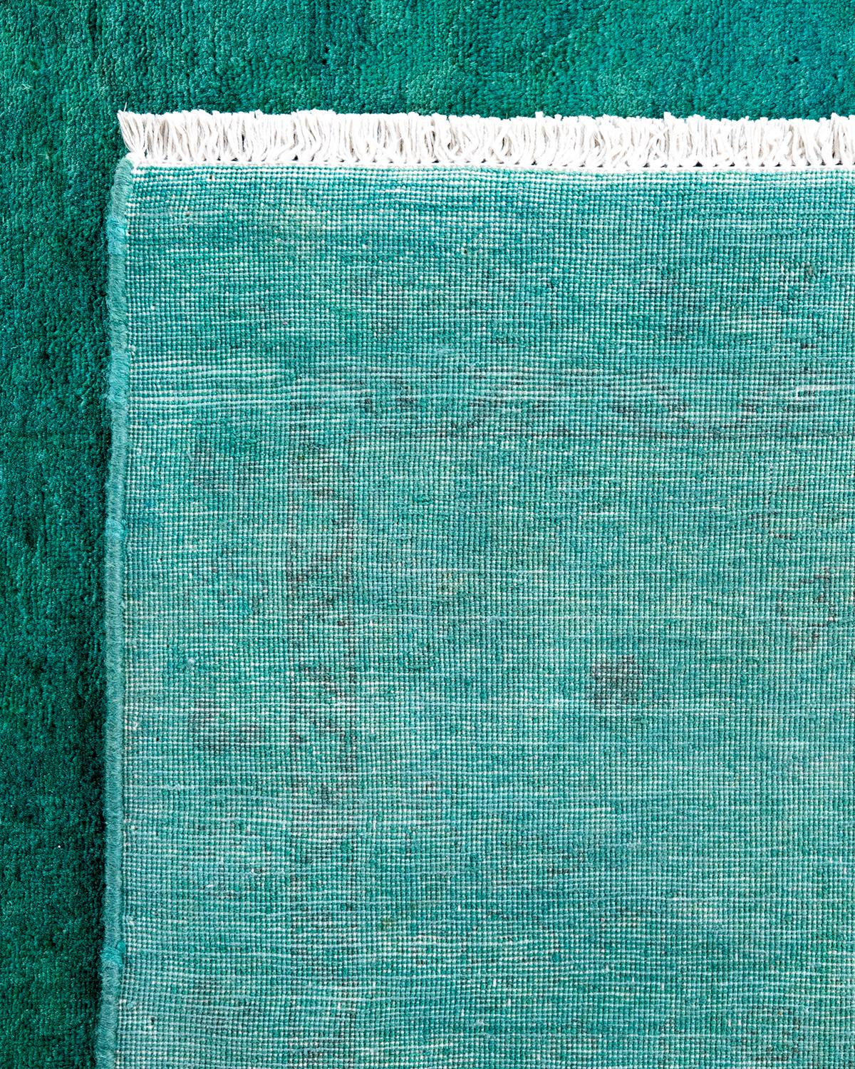 XXI secolo e contemporaneo Tappeto contemporaneo Fine Vibrance in lana annodata a mano di colore blu in vendita