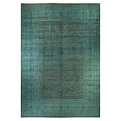 Contemporary Fine Vibrance Hand Knotted Wool Brown Area Rug