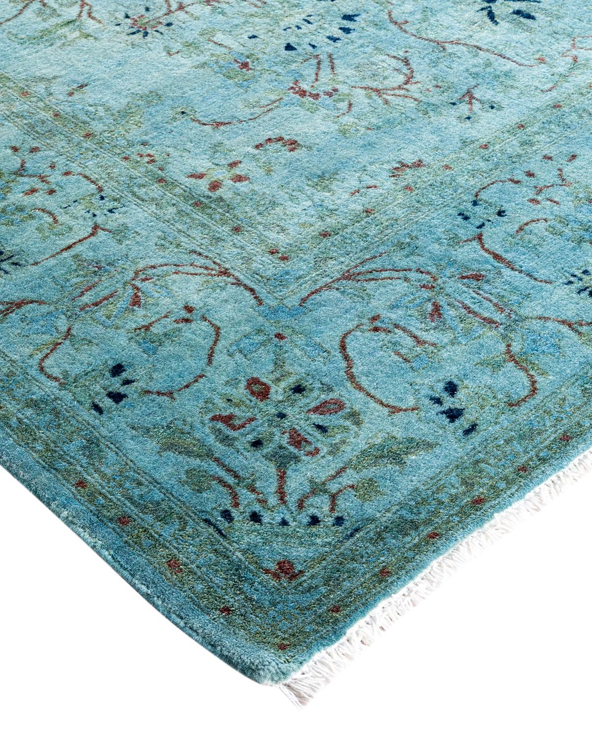 Vibrance rugs epitomize classic with a twist: traditional patterns overdyed in brilliant color. Each hand-knotted rug is washed in a 100%-natural botanical dye that reveals hidden nuances in the designs. These are rugs that transcend trends, and