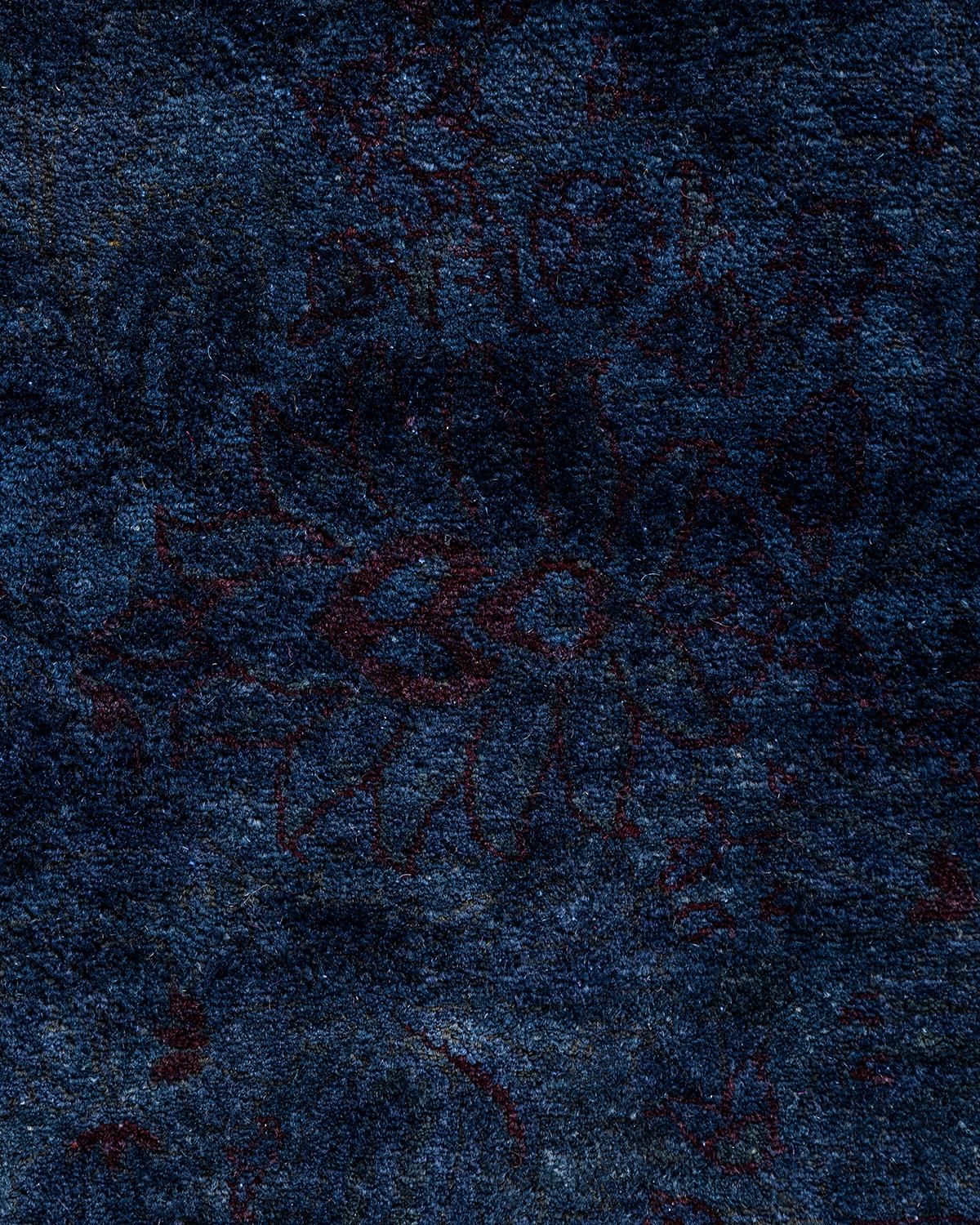 Contemporary Fine Vibrance Hand Knotted Wool Gray Area Rug (Pakistanisch) im Angebot