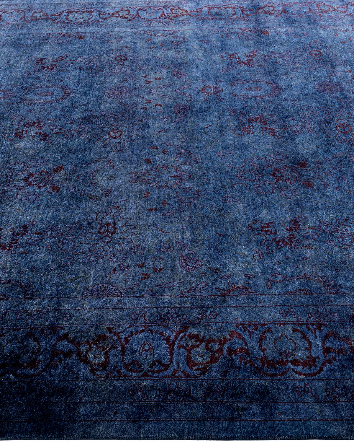 Contemporary Fine Vibrance Hand Knotted Wool Gray Area Rug im Zustand „Neu“ im Angebot in Norwalk, CT