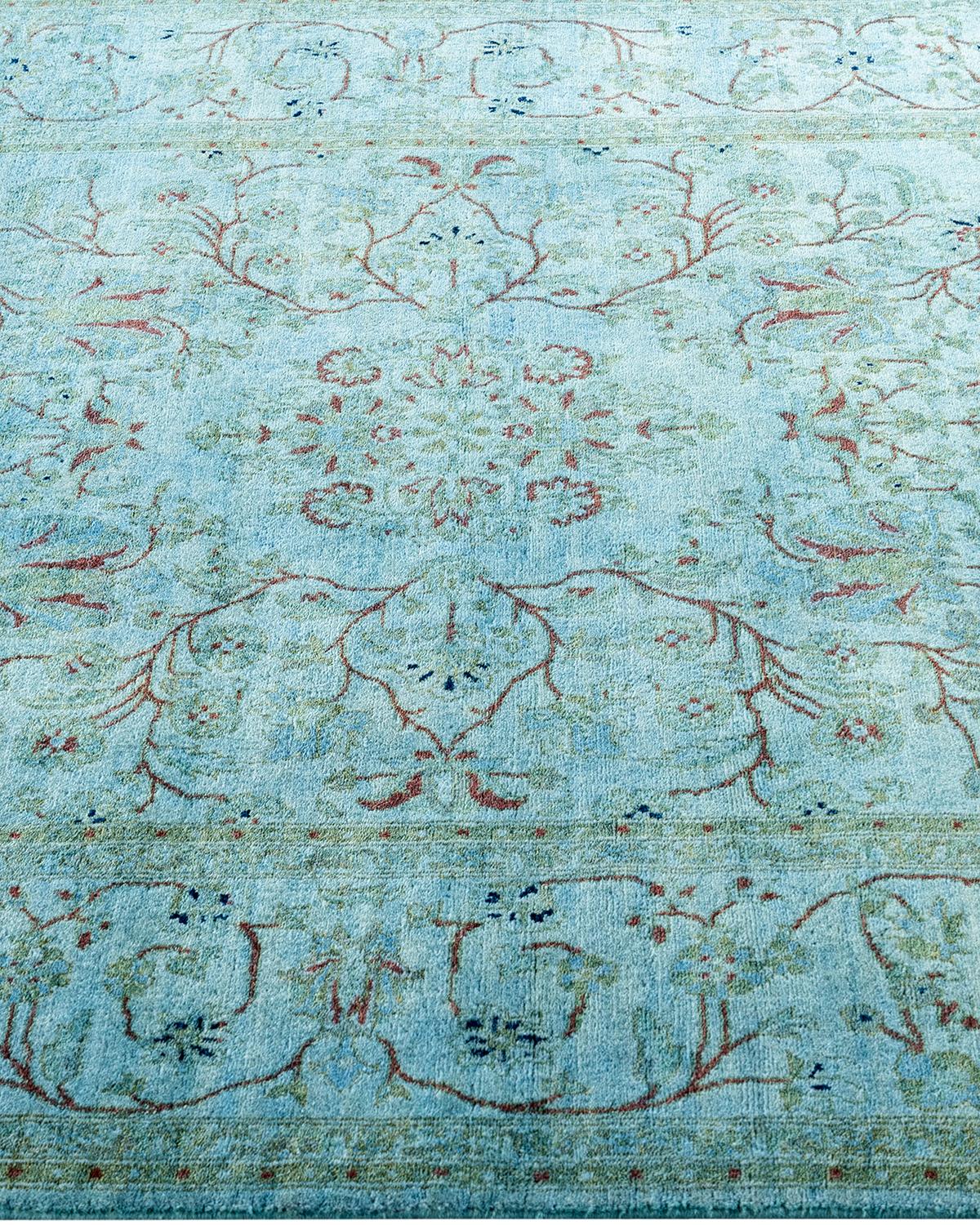 Contemporary Fine Vibrance Hand Knotted Wool Gray Area Rug im Zustand „Neu“ im Angebot in Norwalk, CT
