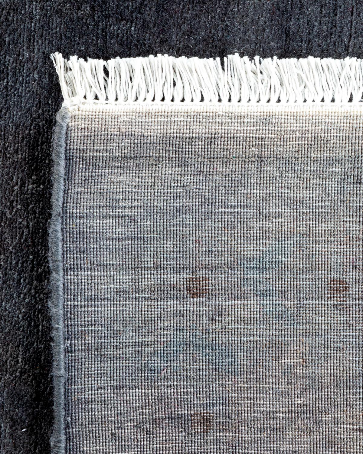 Alfombra contemporánea de lana anudada a mano de alta calidad gris Siglo XXI y contemporáneo en venta