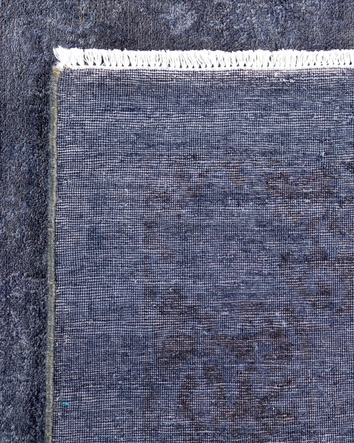 Contemporary Fine Vibrance Hand Knotted Wool Gray Area Rug (21. Jahrhundert und zeitgenössisch) im Angebot