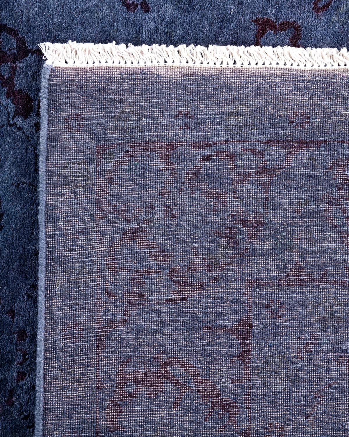 Contemporary Fine Vibrance Hand Knotted Wool Gray Area Rug (21. Jahrhundert und zeitgenössisch) im Angebot