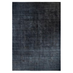 Contemporary Fine Vibrance Hand Knotted Wool Gray Area Rug 