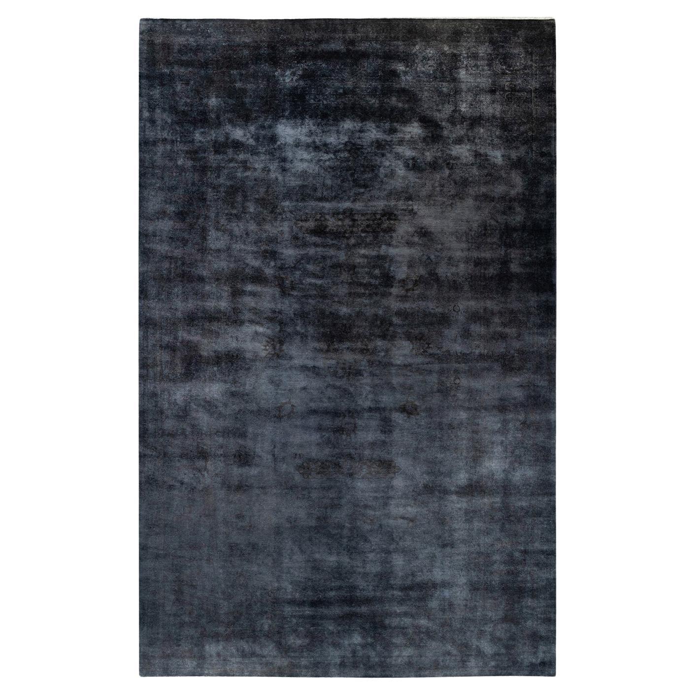Contemporary Fine Vibrance Hand Knotted Wool Gray Area Rug