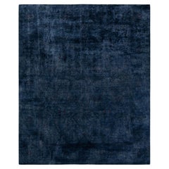 Contemporary Fine Vibrance Tappeto di lana grigio annodato a mano
