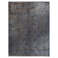 Contemporary Fine Vibrance Hand Knotted Wool Gray Area Rug