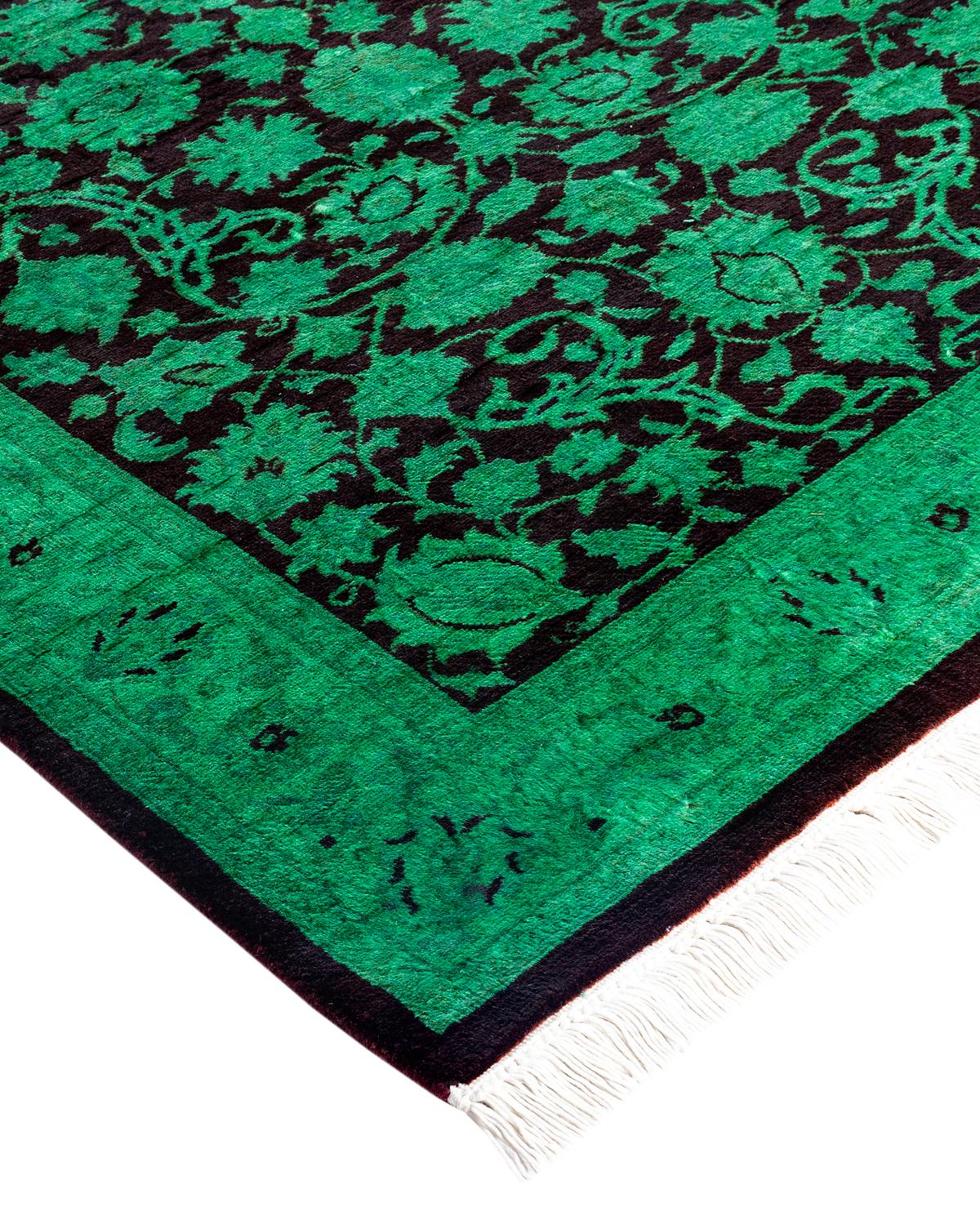 Vibrance rugs epitomize classic with a twist: traditional patterns overdyed in brilliant color. Each hand-knotted rug is washed in a 100%-natural botanical dye that reveals hidden nuances in the designs. These are rugs that transcend trends, and