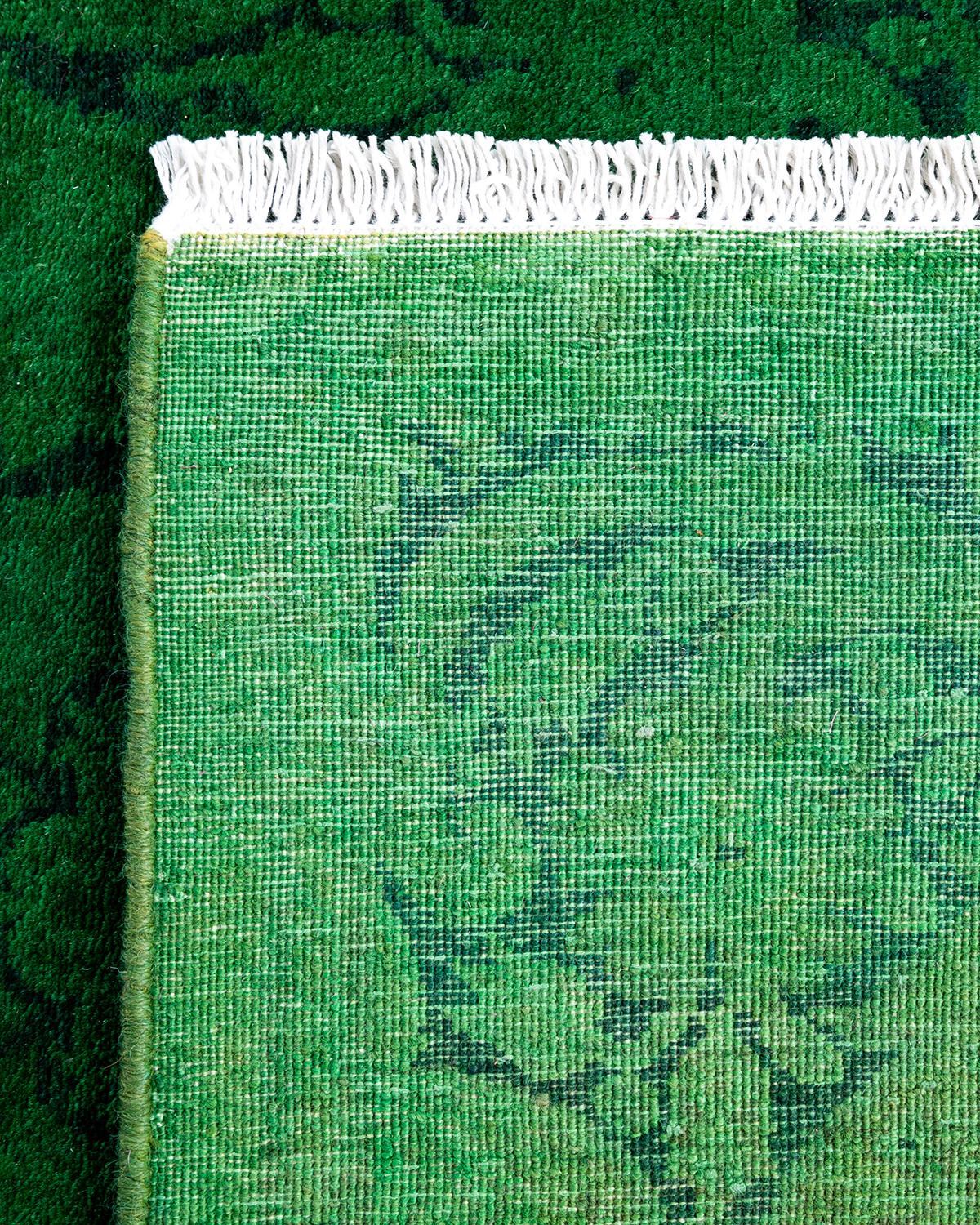 Traves de Mesa Contemporáneo de Lana Verde Anudada a Mano Fine Vibrance Siglo XXI y contemporáneo en venta
