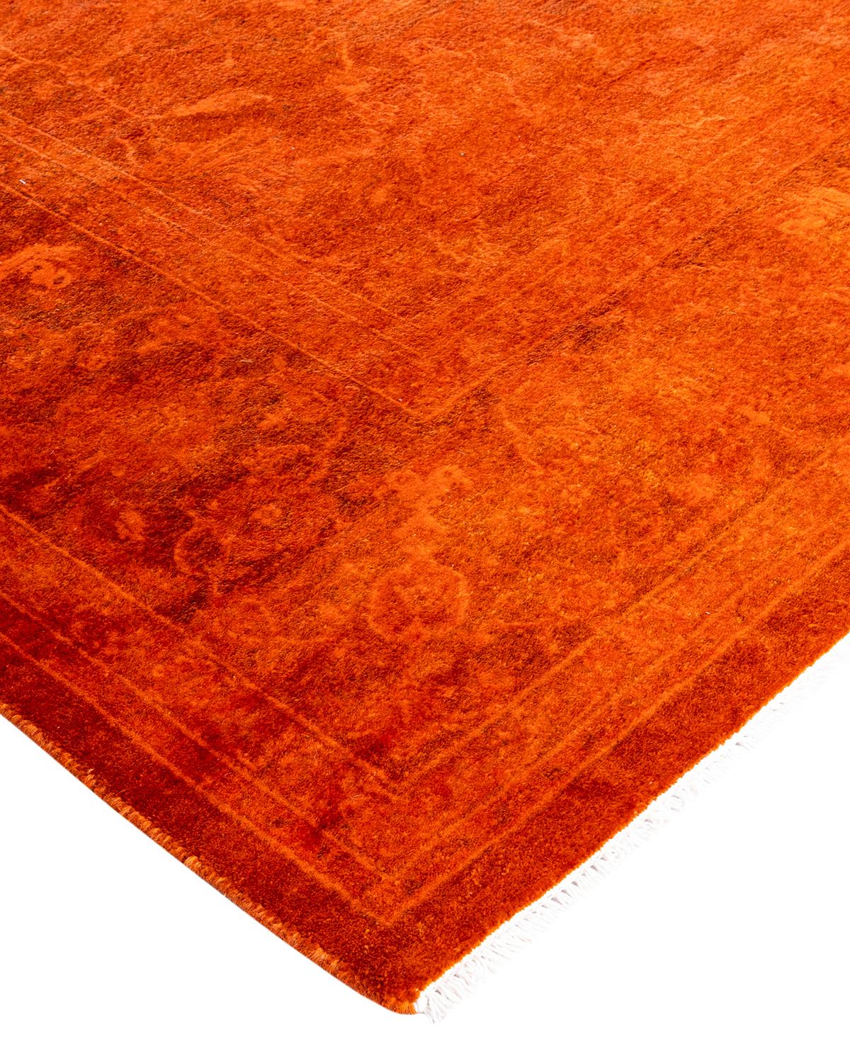 Vibrance rugs epitomize classic with a twist: traditional patterns overdyed in brilliant color. Each hand-knotted rug is washed in a 100%-natural botanical dye that reveals hidden nuances in the designs. These are rugs that transcend trends, and