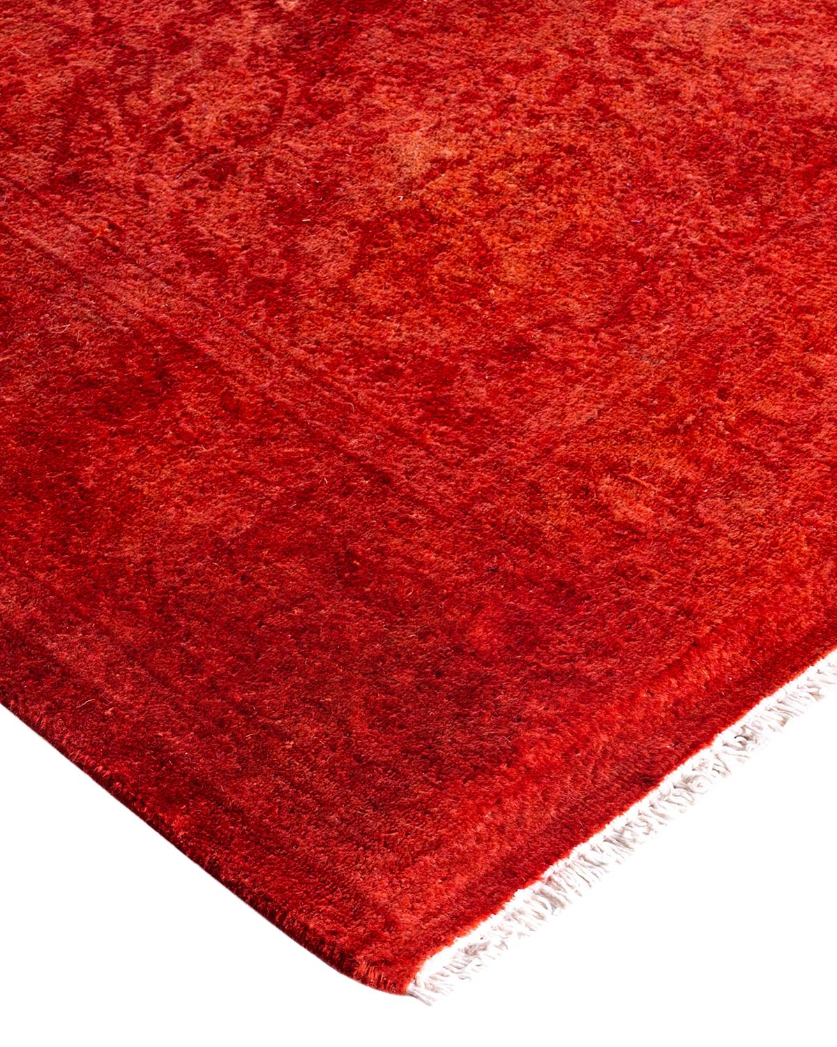 Vibrance rugs epitomize classic with a twist: traditional patterns overdyed in brilliant color. Each hand-knotted rug is washed in a 100%-natural botanical dye that reveals hidden nuances in the designs. These are rugs that transcend trends, and