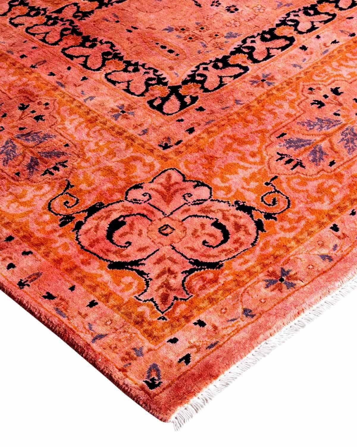 Vibrance rugs epitomize classic with a twist: traditional patterns overdyed in brilliant color. Each hand-knotted rug is washed in a 100%-natural botanical dye that reveals hidden nuances in the designs. These are rugs that transcend trends, and