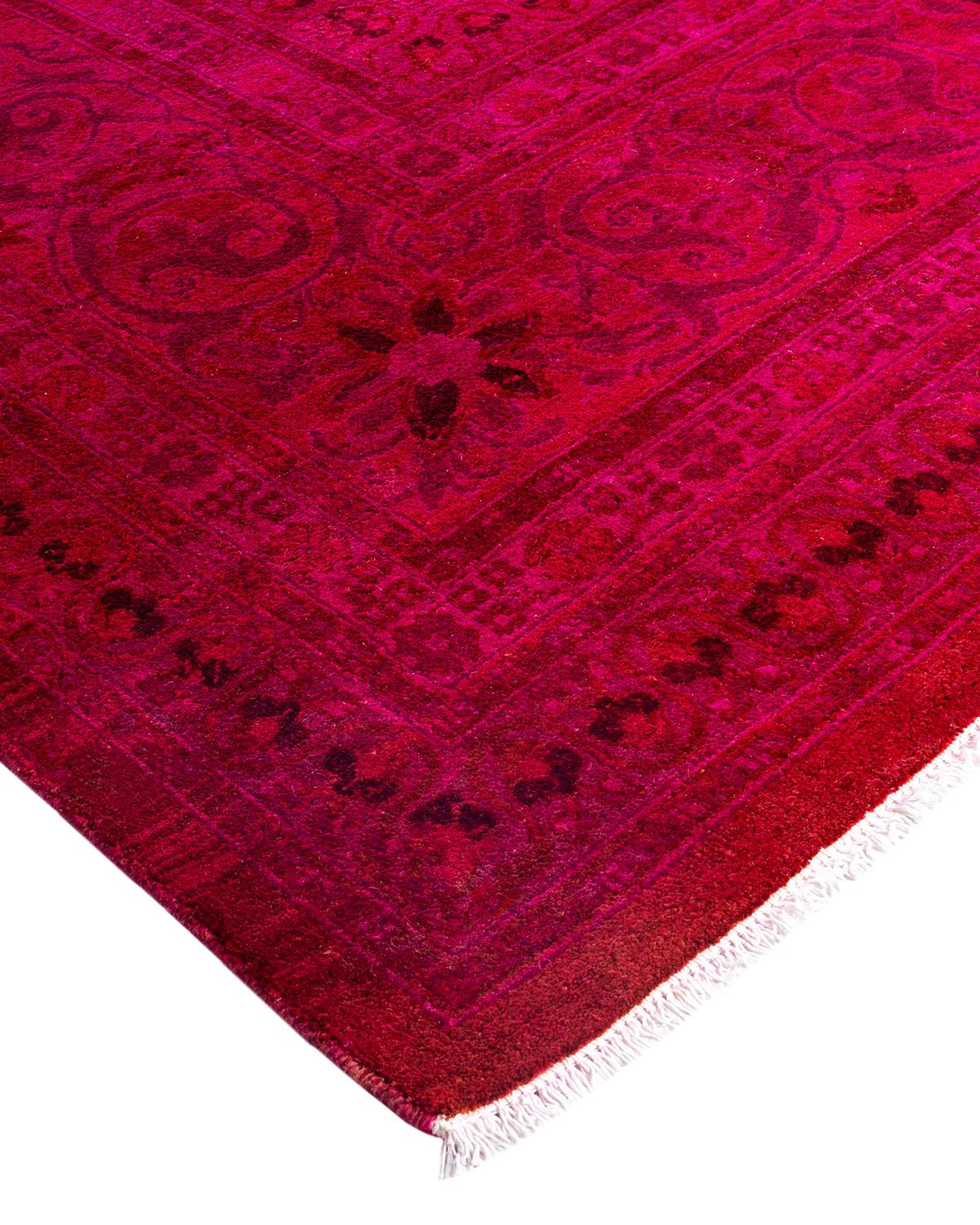 Vibrance rugs epitomize classic with a twist: traditional patterns overdyed in brilliant color. Each hand-knotted rug is washed in a 100%-natural botanical dye that reveals hidden nuances in the designs. These are rugs that transcend trends, and