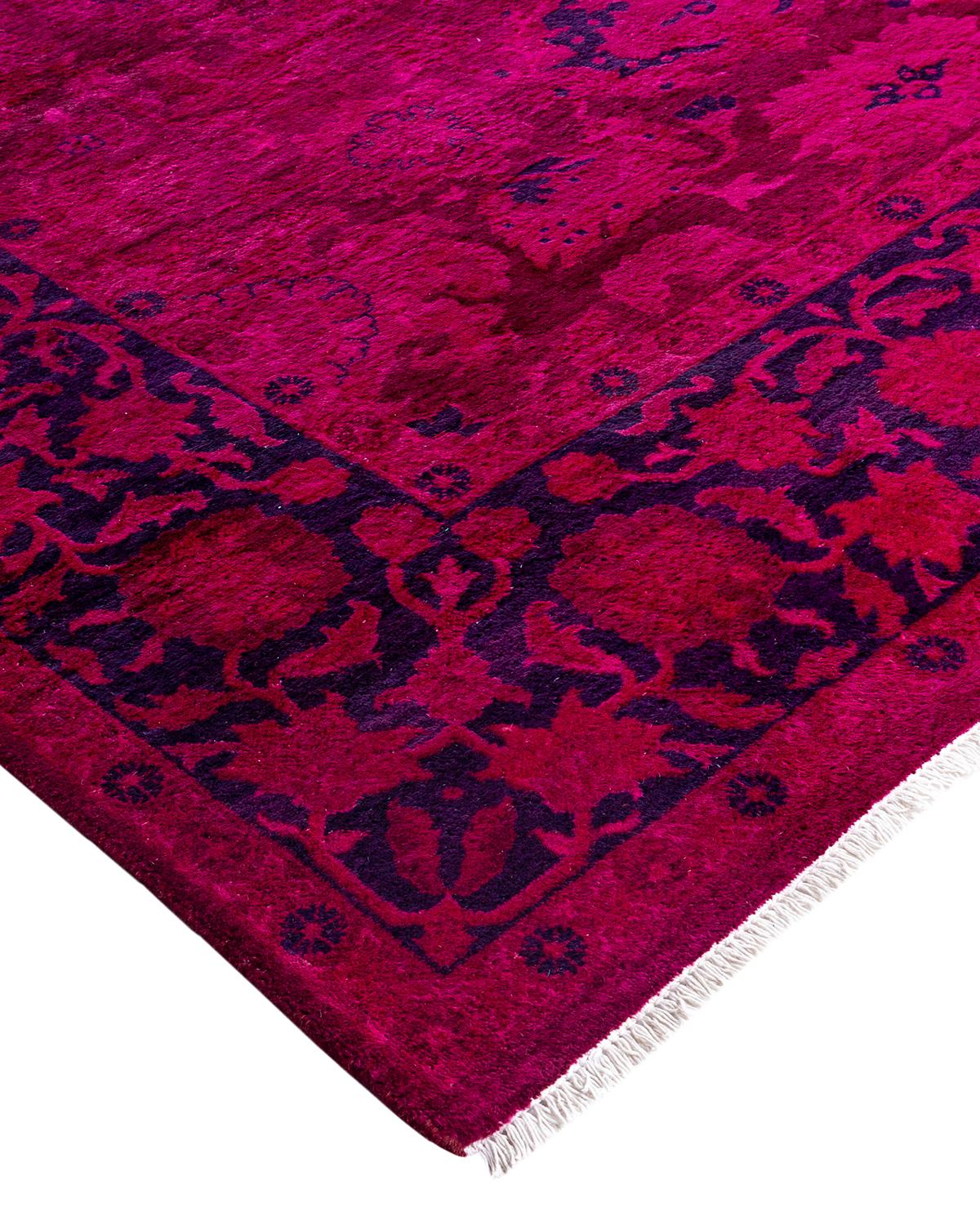 Vibrance rugs epitomize classic with a twist: traditional patterns overdyed in brilliant color. Each hand-knotted rug is washed in a 100%-natural botanical dye that reveals hidden nuances in the designs. These are rugs that transcend trends, and