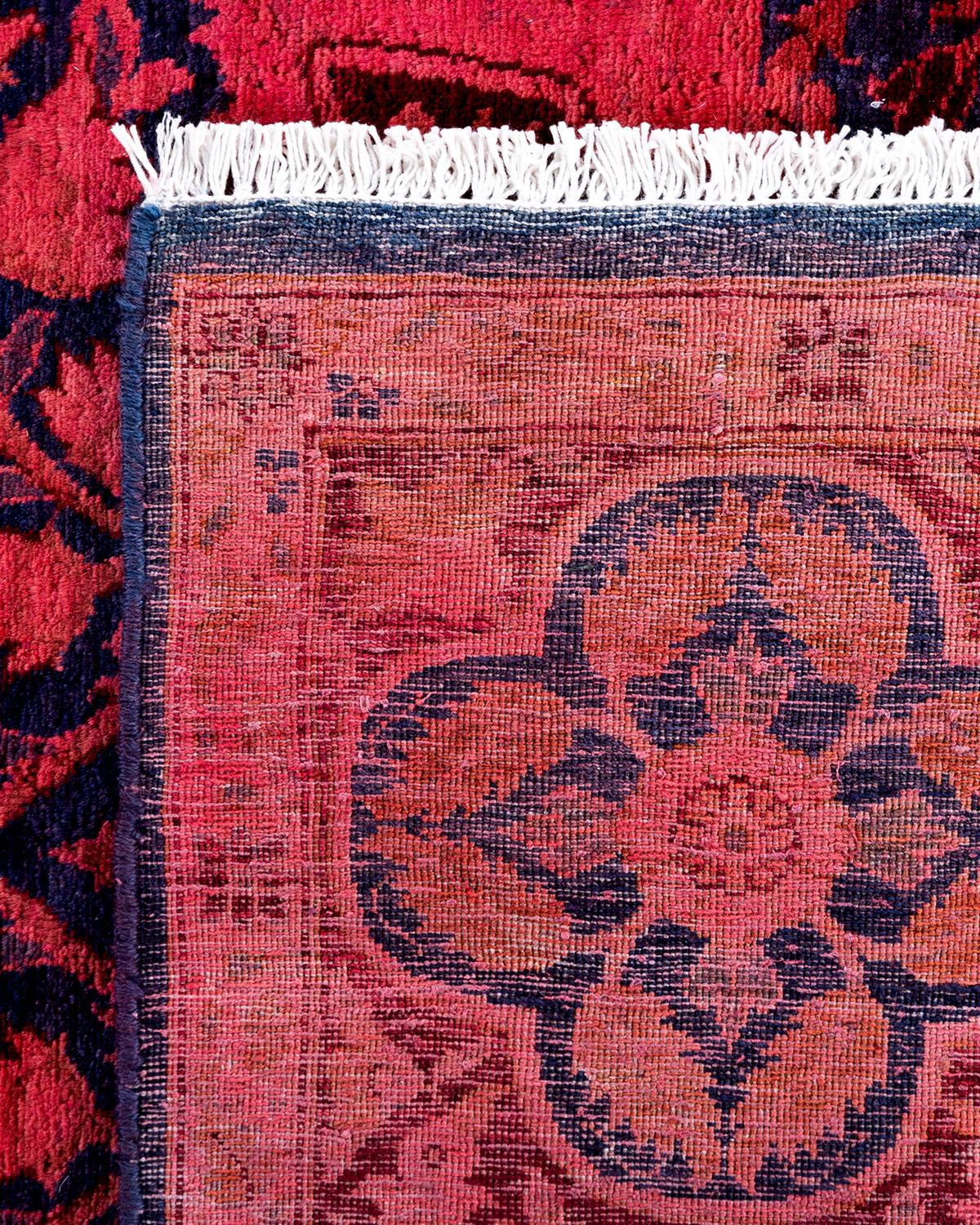 Alfombra contemporánea de lana anudada a mano en tonos rosas Siglo XXI y contemporáneo en venta