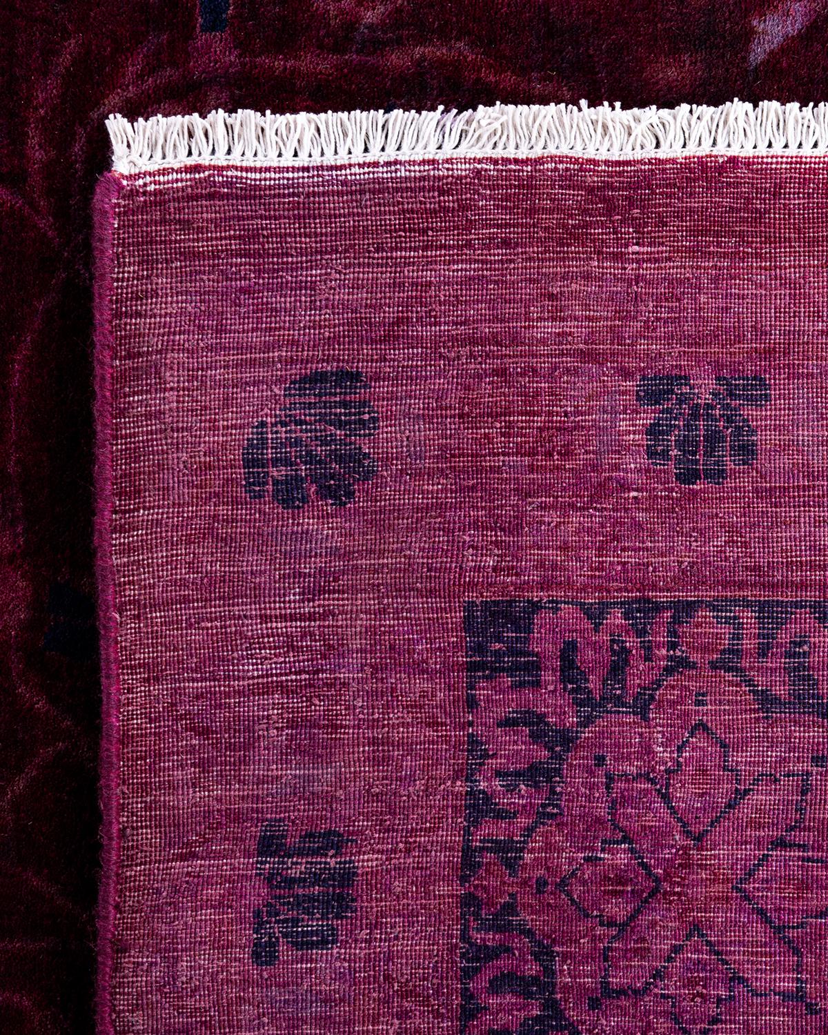 Contemporary Fine Vibrance Hand Knotted Wool Pink Area Rug  (21. Jahrhundert und zeitgenössisch) im Angebot
