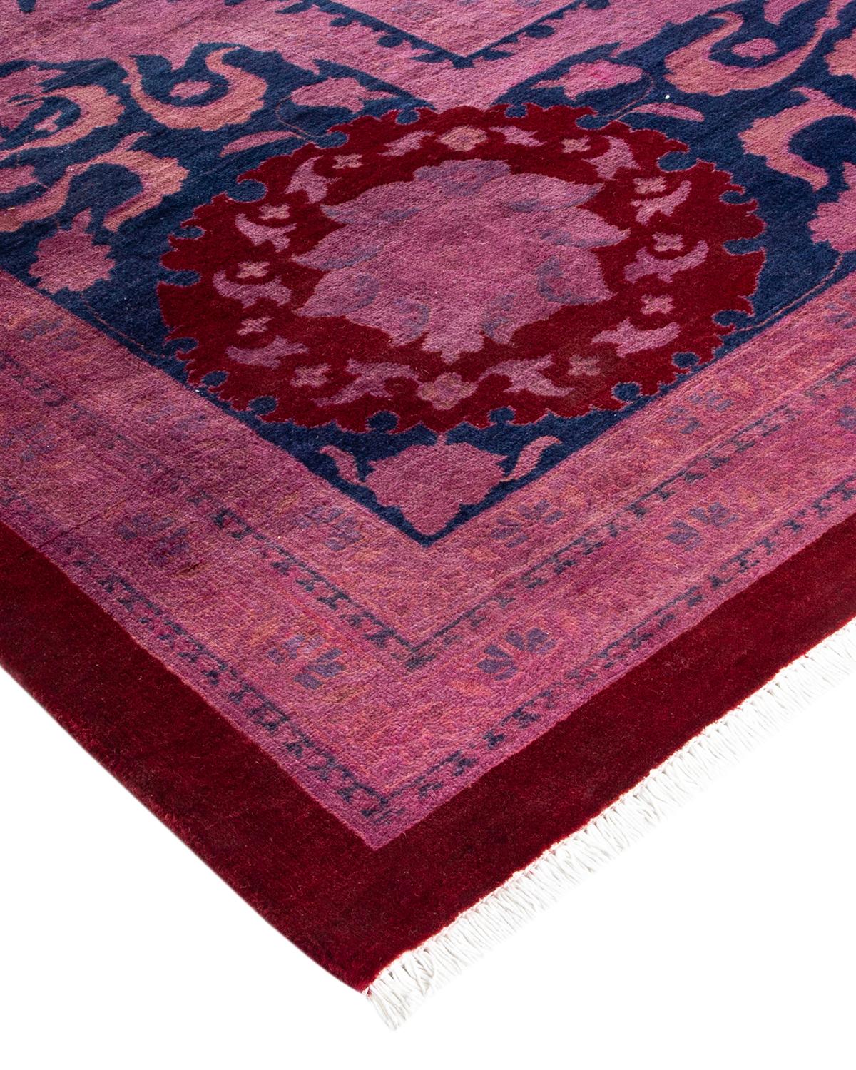 Vibrance rugs epitomize classic with a twist: traditional patterns overdyed in brilliant color. Each hand-knotted rug is washed in a 100%-natural botanical dye that reveals hidden nuances in the designs. These are rugs that transcend trends, and