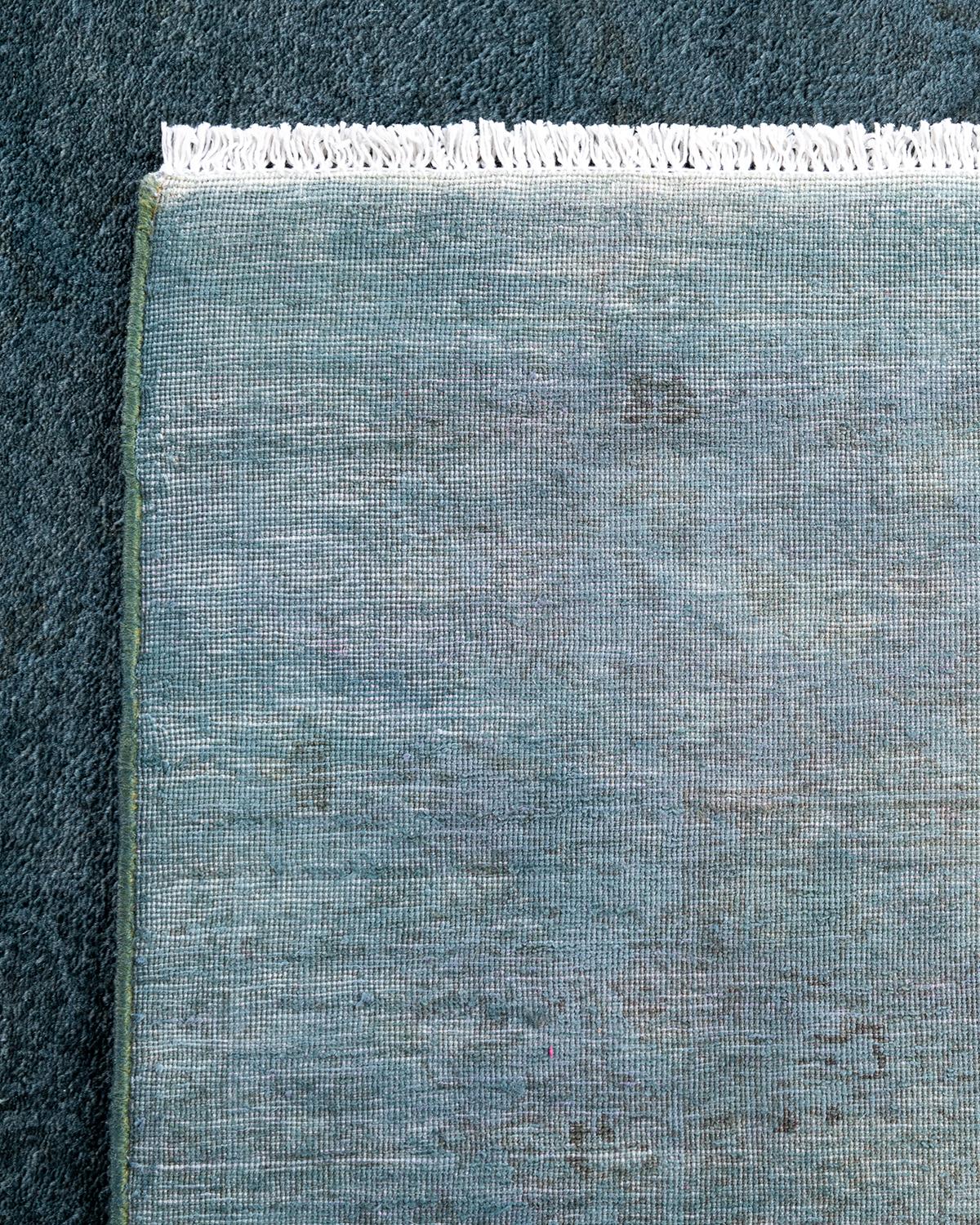 Contemporary Fine Vibrance Hand Knotted Wool Silver Area Rug (21. Jahrhundert und zeitgenössisch) im Angebot
