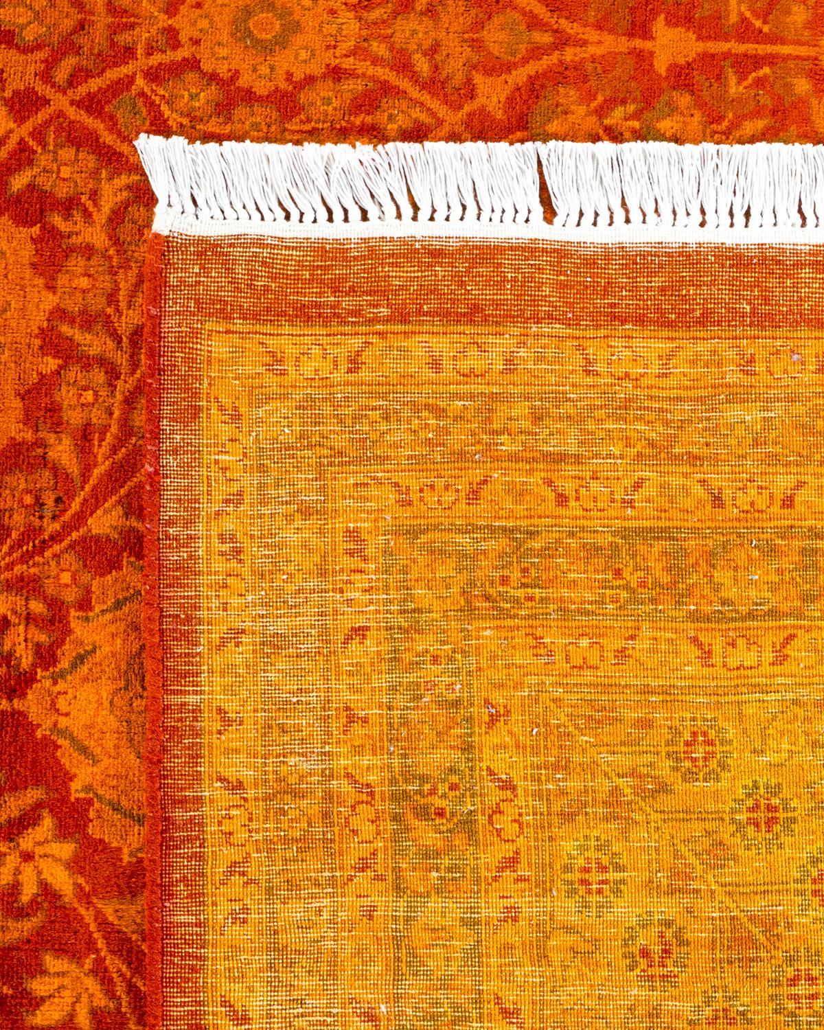 Contemporary Fine Vibrance Hand Knotted Wool Yellow Area Rug (21. Jahrhundert und zeitgenössisch) im Angebot