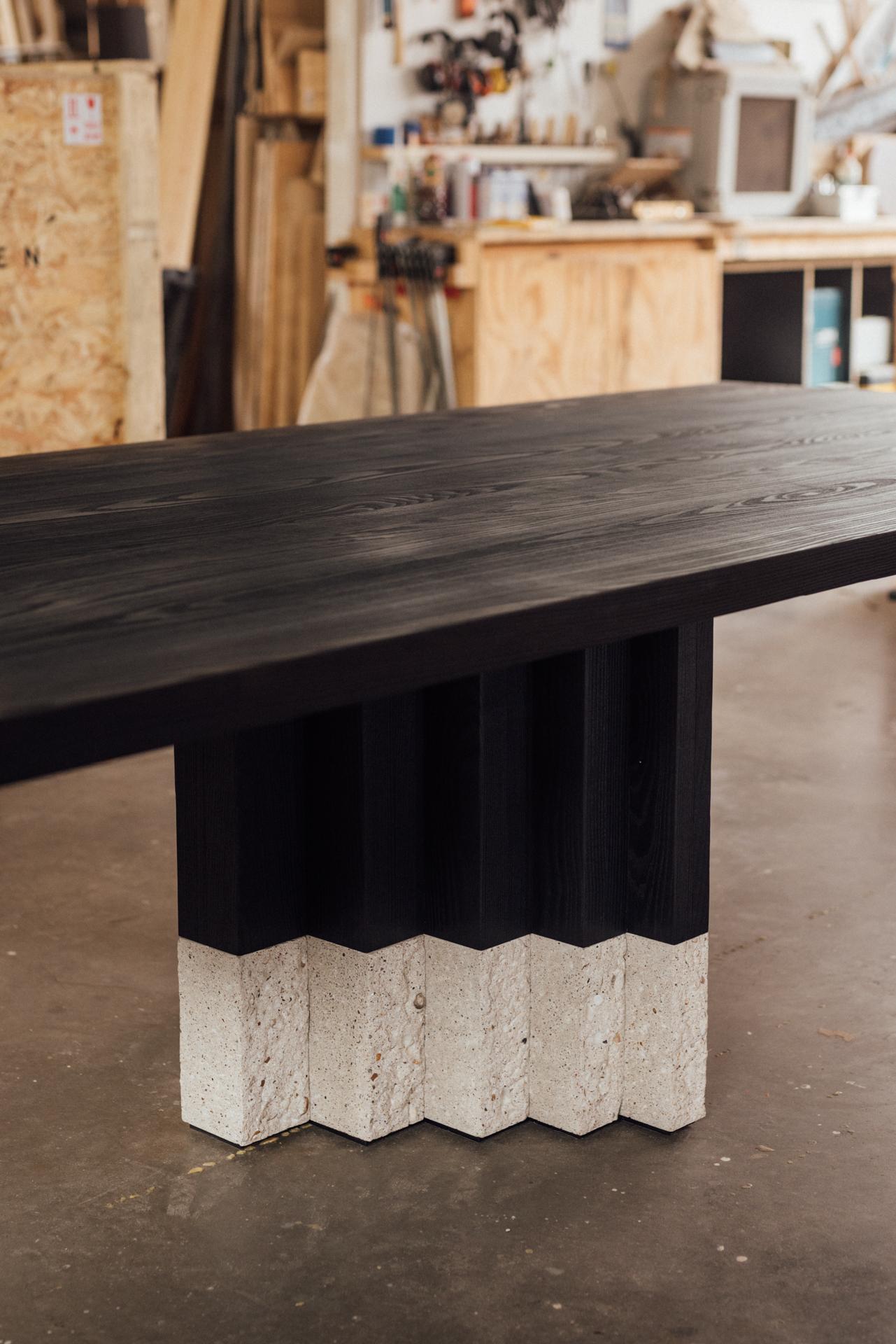 Tim Vranken is a Belgian furniture designer who focuses on solid, handmade furniture. Throughout his designs the use of pure materials and honest natural processes are paramount. The result is an unconcealed interplay of lines and shapes, without