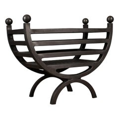 Vintage Contemporary, Fire Basket, English, Fireplace Accessory, Iron Grate