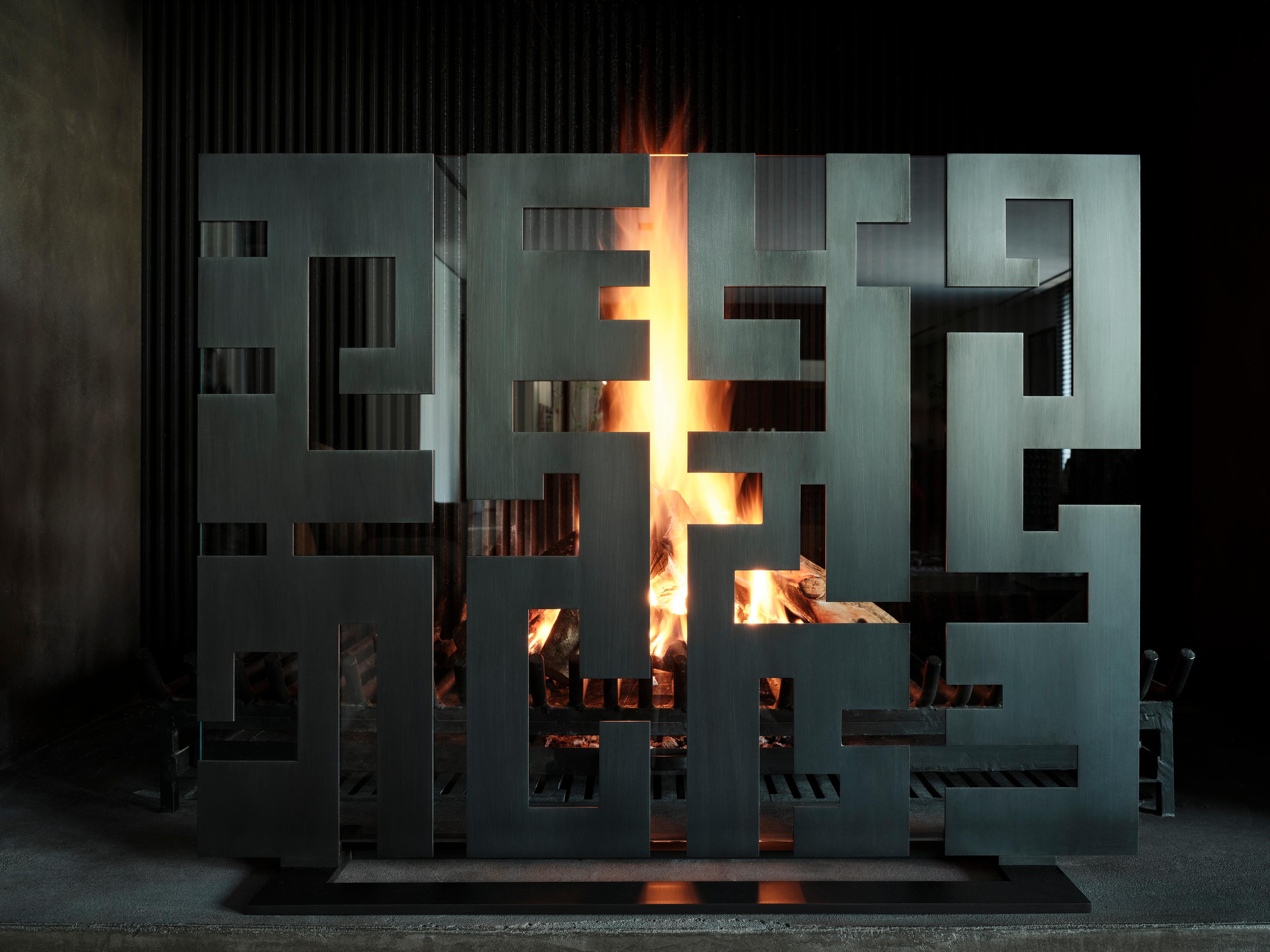 Greek Contemporary Fireplace Screen 