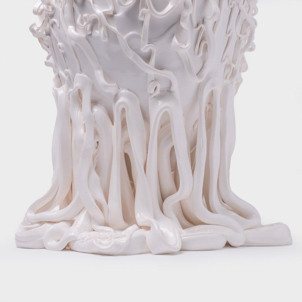 Contemporary Fish Design Gaetano Pesce Medusa L Vase Soft Resin White In New Condition For Sale In barasso, IT