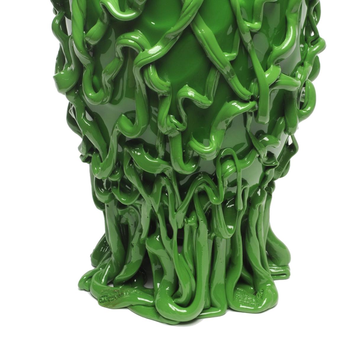 Moderne Vase Medusa L contemporain en résine souple vert à motif de poisson de Gaetano Pesce en vente