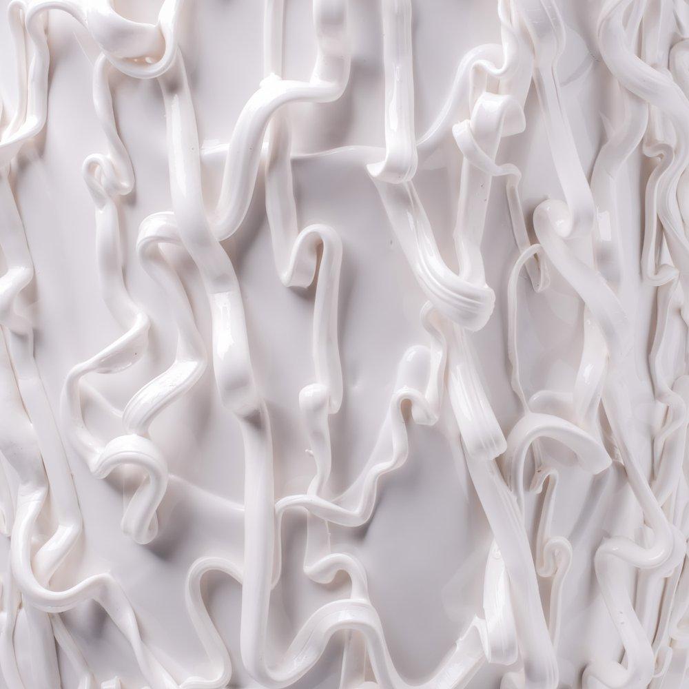 Contemporary Fish Design Gaetano Pesce Medusa XL Vase Soft Resin White In New Condition For Sale In barasso, IT
