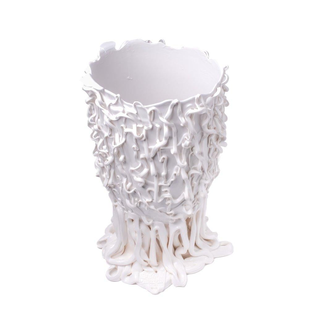 Contemporary Fish Design Gaetano Pesce Medusa XL Vase Soft Resin White For Sale 3