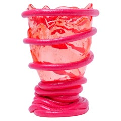 Contemporary Fish Design Gaetano Pesce Pompitu I Vase L Light Ruby Fuchsia