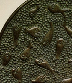 Fish Plate in Cast Bronze by Judy McKie