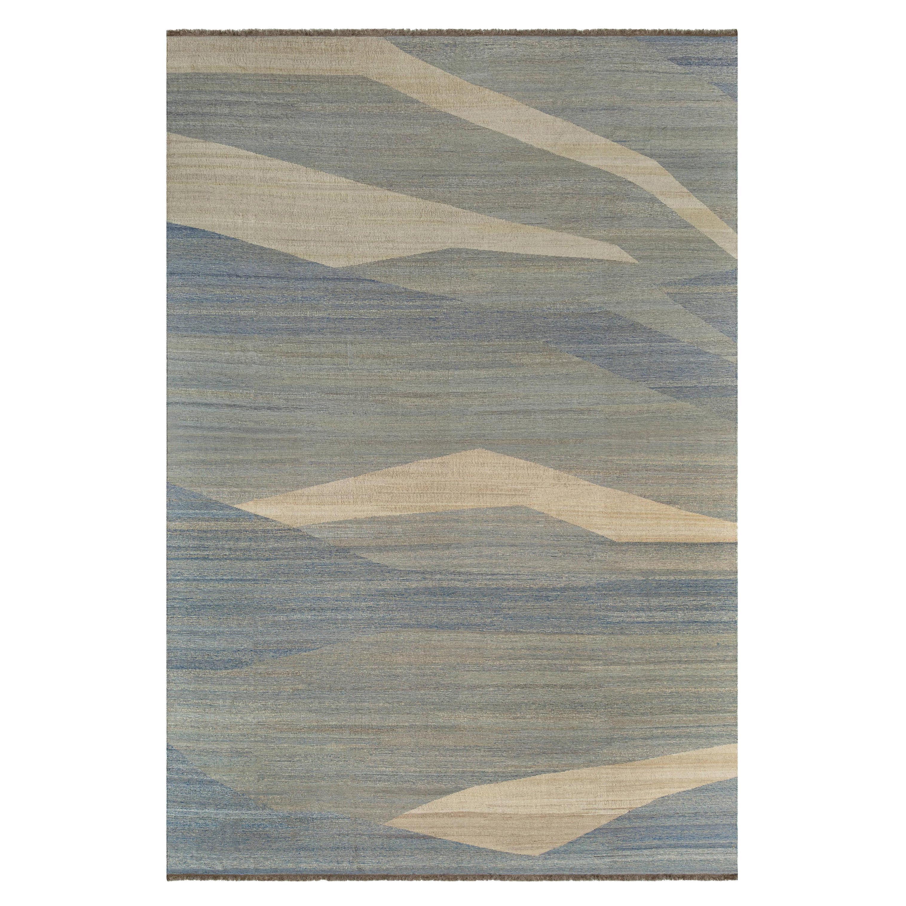 Alfombra Kilim Contemporánea de Tejido Plano de Doris Leslie Blau