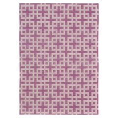 Contemporary Flachgewebe Teppich Cielo Kollektion Estera Fuchsine