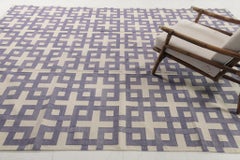 Contemporary Flat-Weave Rug Cielo Collection Estera Violet