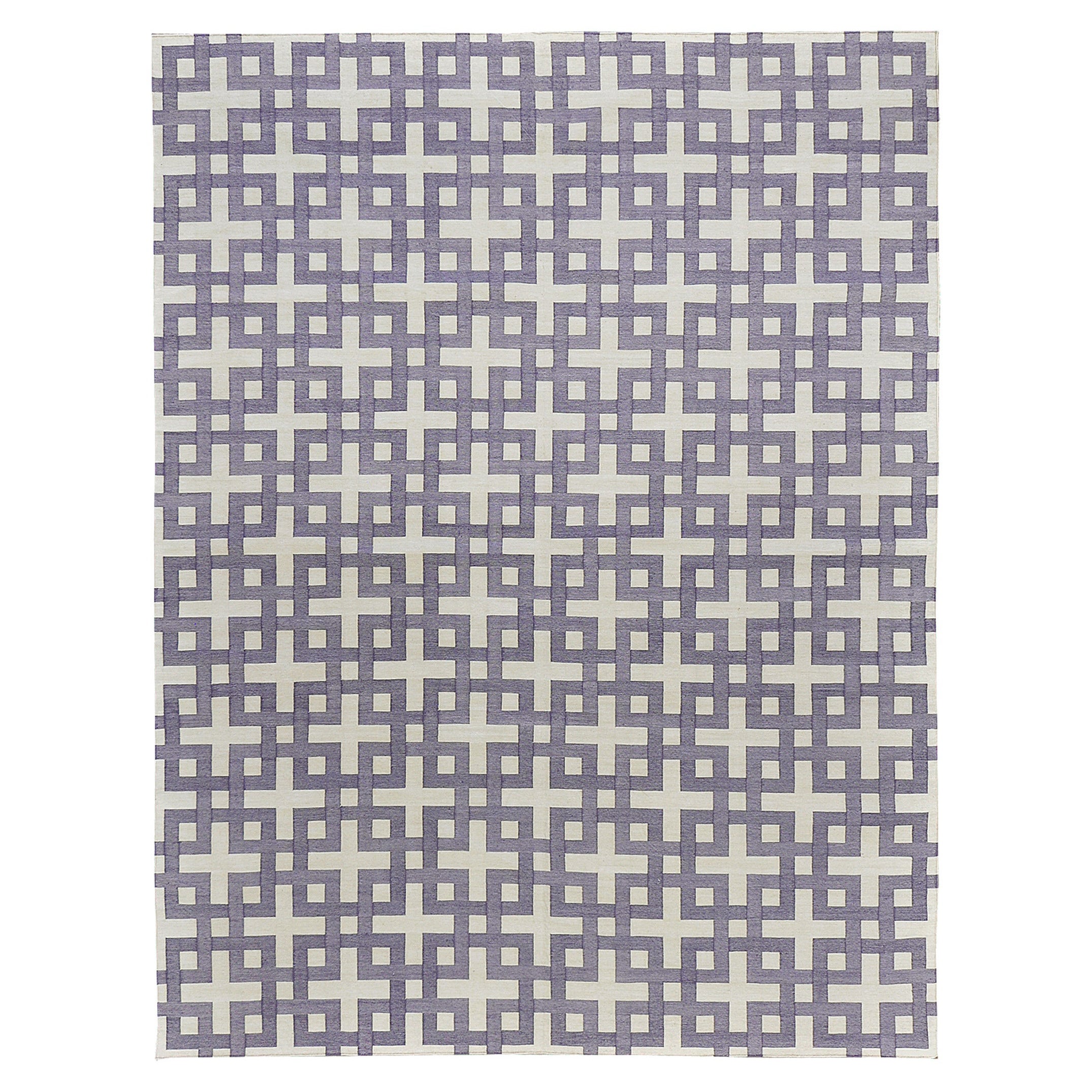 Tappeto contemporaneo a trama piatta Cielo Collection Estera Violet