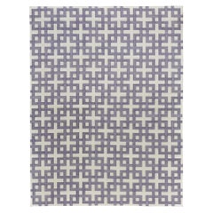 Tappeto contemporaneo a trama piatta Cielo Collection Estera Violet
