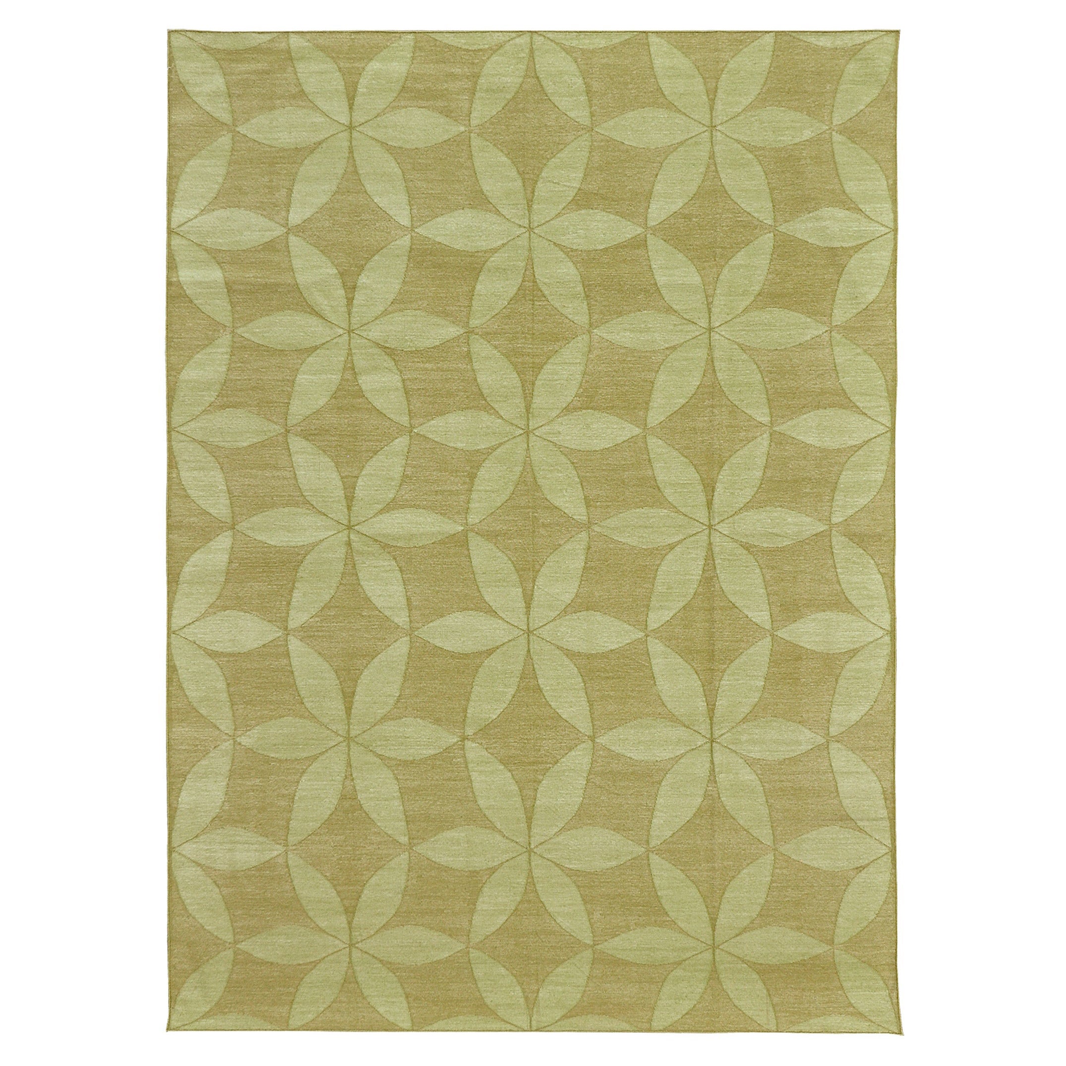 Contemporary Flachgewebe Teppich Cielo Collection Flora Cricket