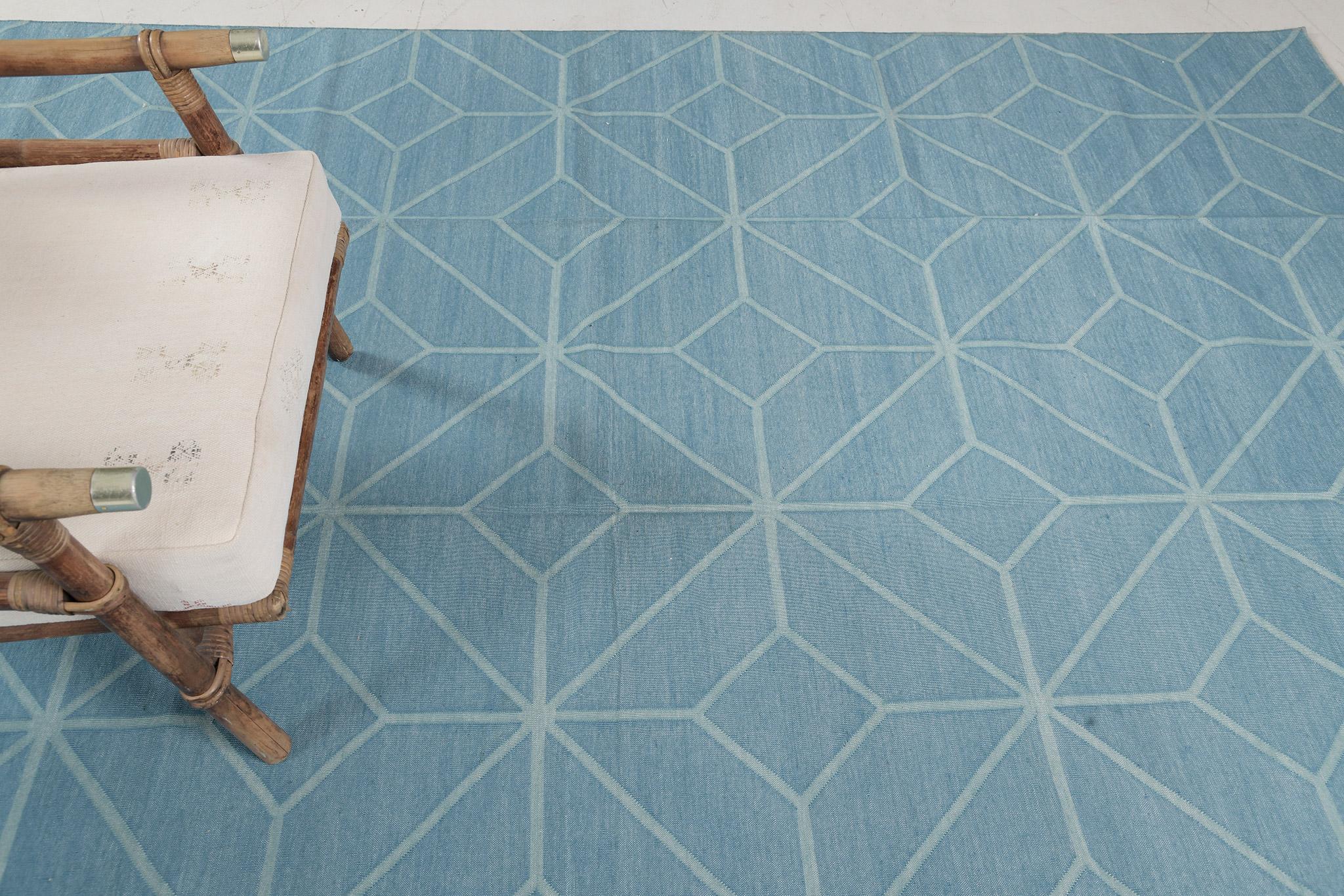 Contemporary Flat-Weave Rug Cielo Collection In New Condition For Sale In WEST HOLLYWOOD, CA