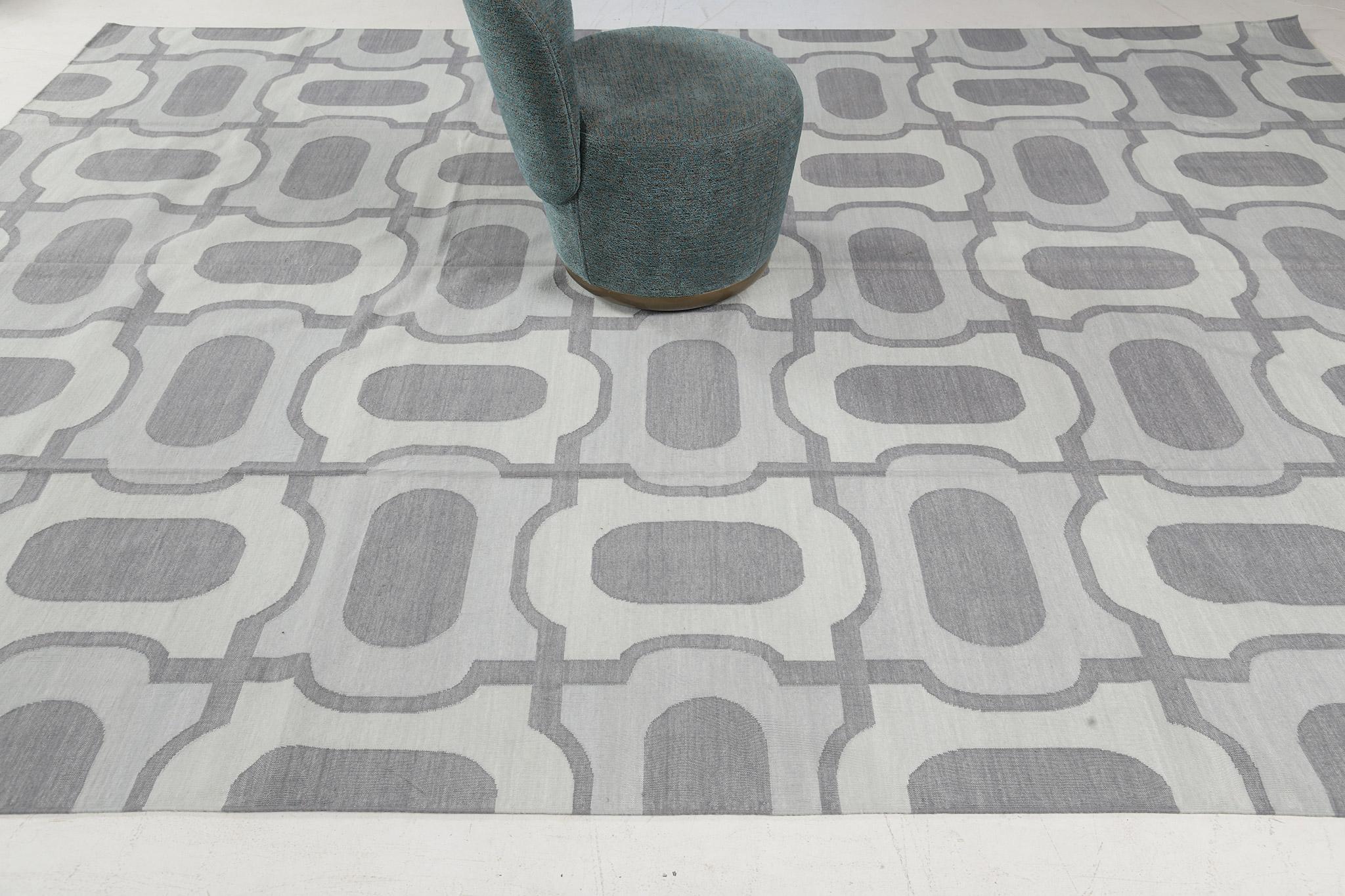 Contemporary Flat-Weave Rug Cielo Collection Gems Cesious (Handgeknüpft) im Angebot