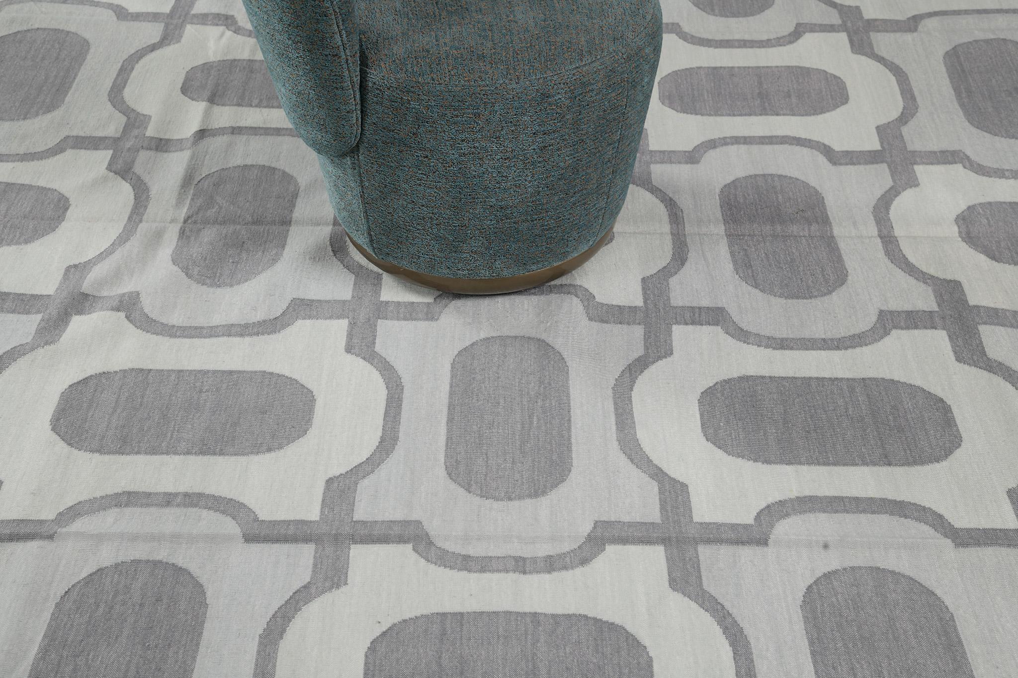 Contemporary Flat-Weave Rug Cielo Collection Gems Cesious im Zustand „Neu“ im Angebot in WEST HOLLYWOOD, CA